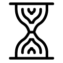 Curves hourglass line Icon