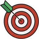 Darts filled outline icon