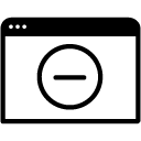 Delete Window glyph Icon