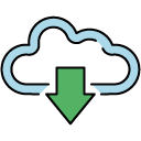 Download Cloud filled outline Icon