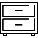 Drawers line icon