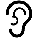Ear solid icon