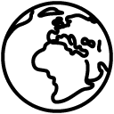 Earth line icon