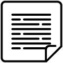 Edge folded Document solid icon
