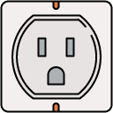 Electricity Socket_1 filled outline icon
