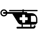 Emergency Helicopter solid icon
