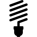 Energy efficient Lightbulb solid icon