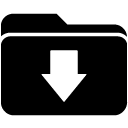 Folder Arrow down solid icon