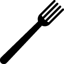 Fork line icon