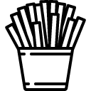 Fries line icon