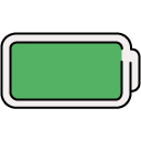 Full Battery filled outline icon