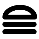 Hamburger line icon