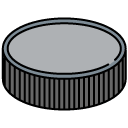 Hockeypuck filled outline icon