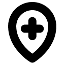 Hospital Location line icon