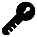 House Key glyph Icon