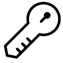House Key line Icon