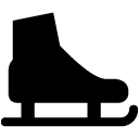 Iceskate solid icon