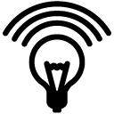 Illuminated Lightbulb solid icon