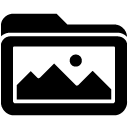Image Folder solid icon