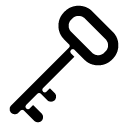 Key one glyph Icon