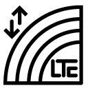 LTE signal line Icon