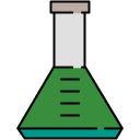Lab Tube filled outline icon
