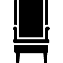 Lean chair line icon