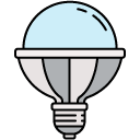 Lightbulb_1 filled outline icon