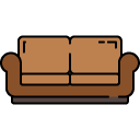 Love seat filled outline icon