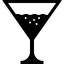 Martini glass line icon