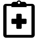 Medical Chart Clipboard solid icon