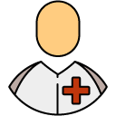 Medical Employee filled outline icon