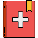 Medical Records filled outline icon