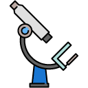 Microscope filled outline icon