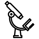 Microscope line icon