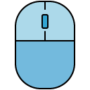 Mouse filled outline icon