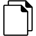 Multiple Blank Documents solid icon