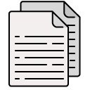 Multiple Text Documents filled outline icon