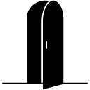 Open Door line icon