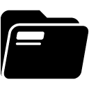 Open Folder solid icon