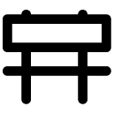 Outdoor Bench line icon