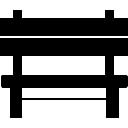 Outdoor Bench line icon