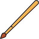 Paintbrush filled outline icon
