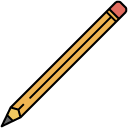 Pencil_1 filled outline icon