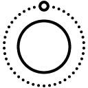 Planet Orbit line icon
