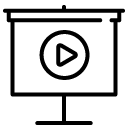 Presentation Audio Video solid icon