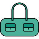Purse filled outline icon