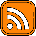 RSS feed filled outline icon