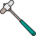 Reflex Hammer filled outline icon
