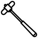 Reflex hammer line icon